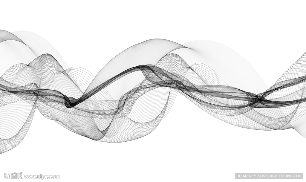 手绘彩色烟雾抽象线条