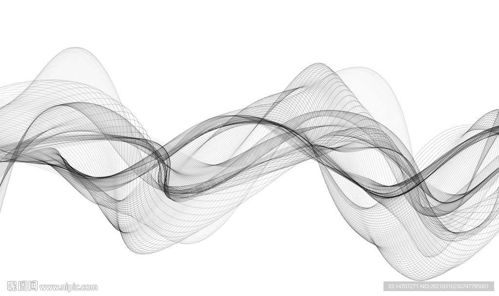 手绘彩色烟雾抽象线条