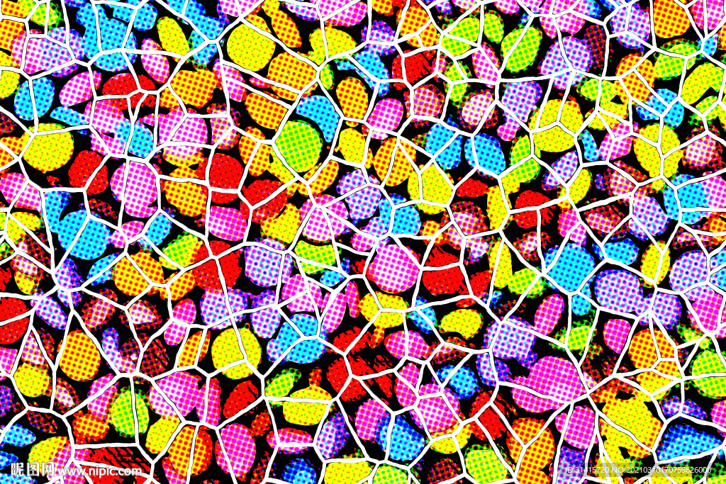 彩色玻璃花纹