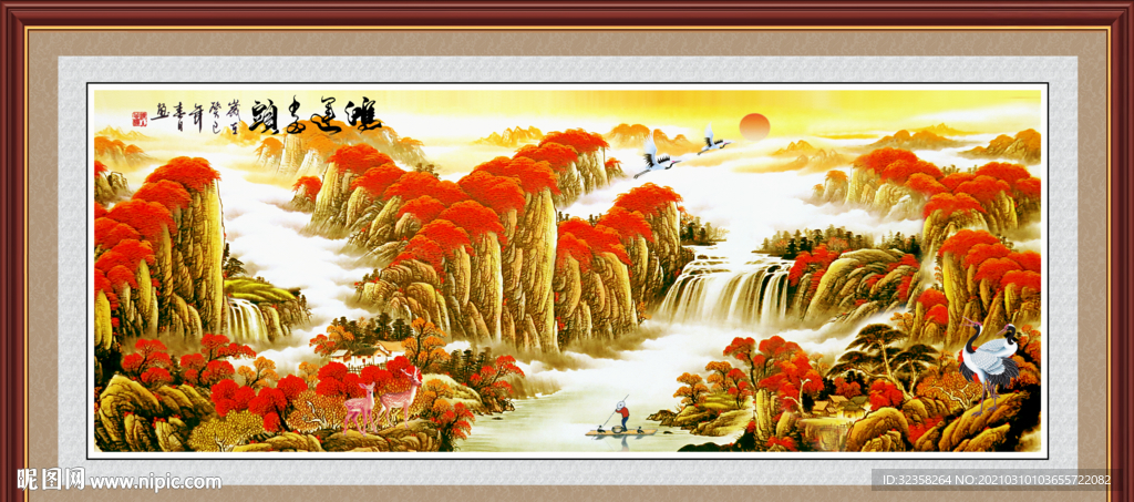 鸿运当头装饰画