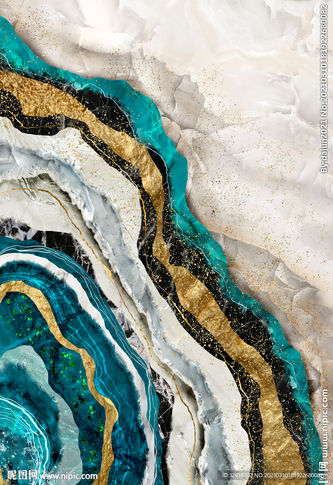 抽象纹理晶瓷画