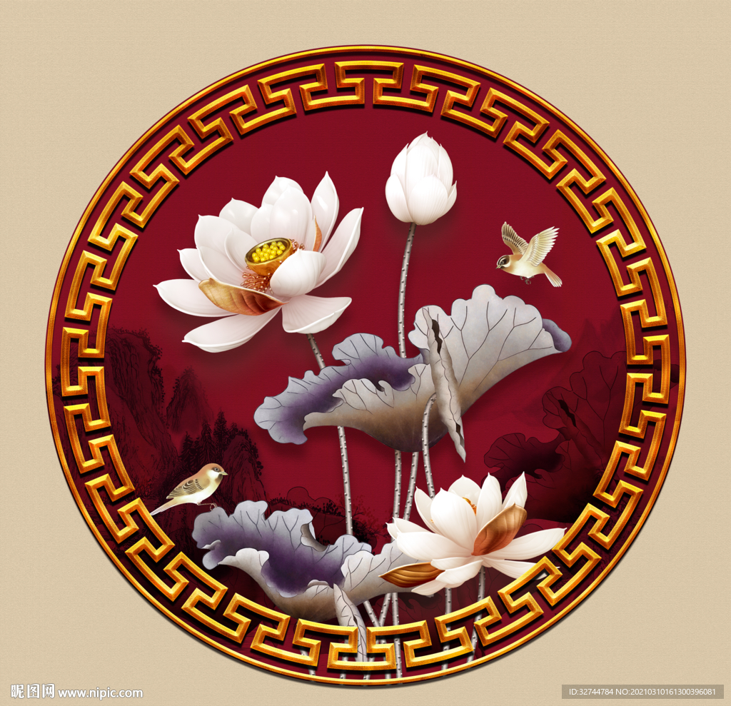 荷花图