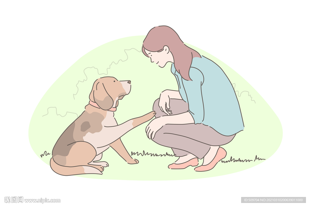 简约人物生活形象插画