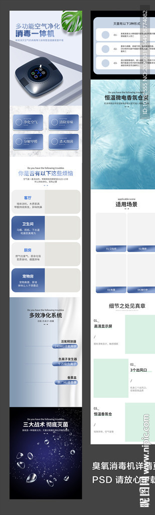 臭氧消毒机详情页