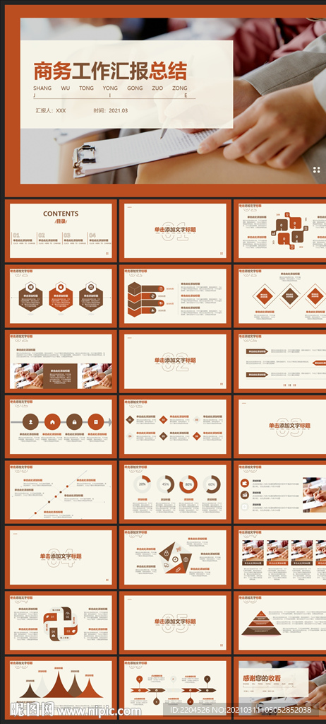 商务会议汇报项目介绍PPT