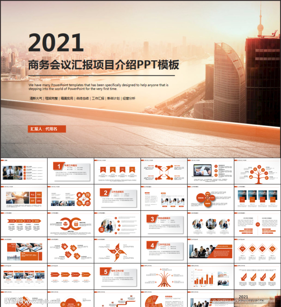 商务会议汇报项目介绍PPT