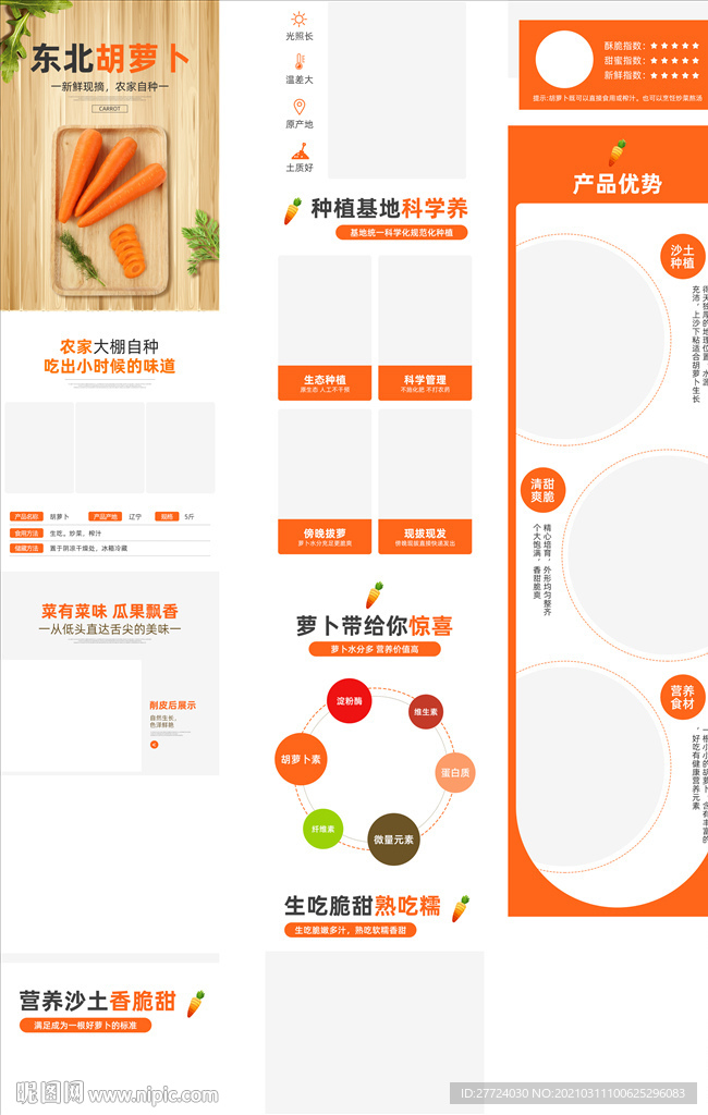 胡萝卜详情页