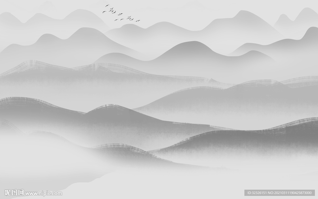 新款新山水背景墙 TIF分层