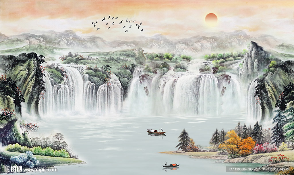 生意聚财风水画