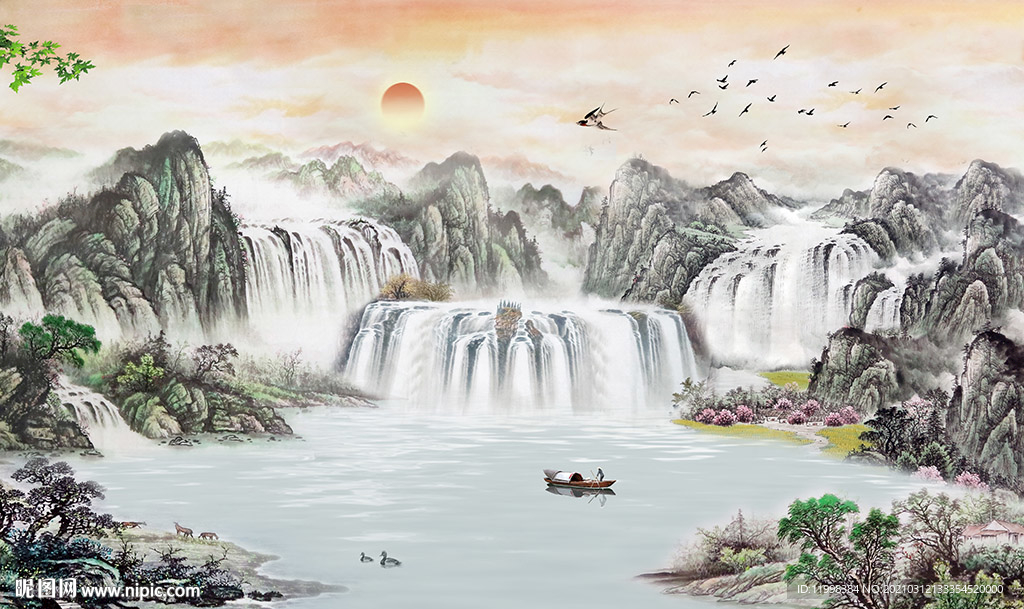 招财风水画