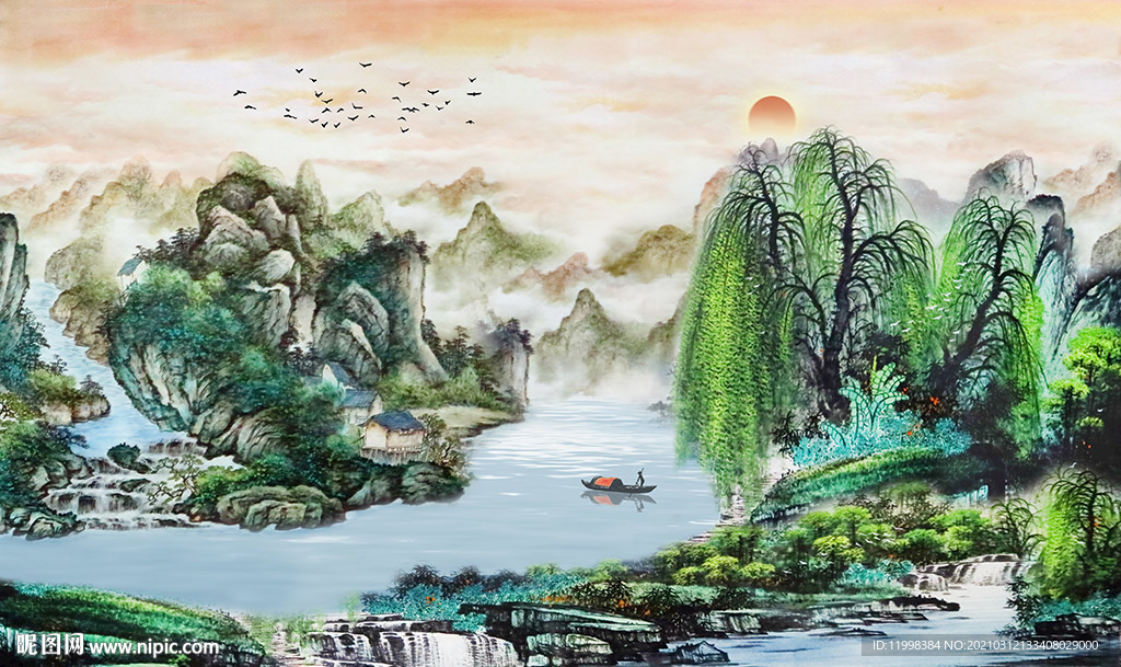 水墨风景装饰画