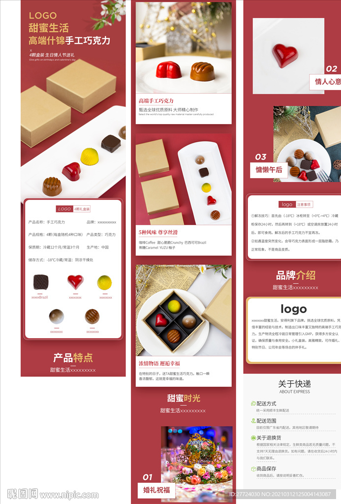 巧克力描述页