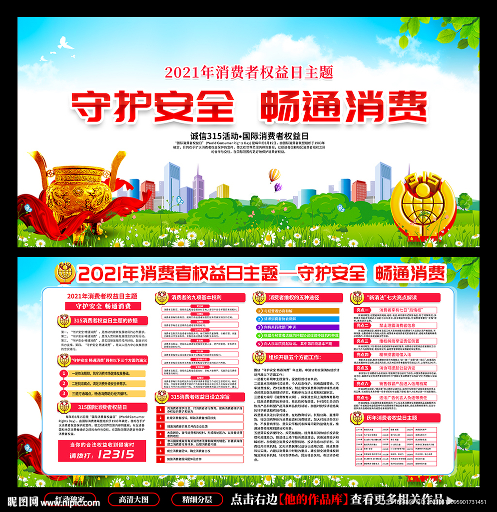 消费者权益保护日展板