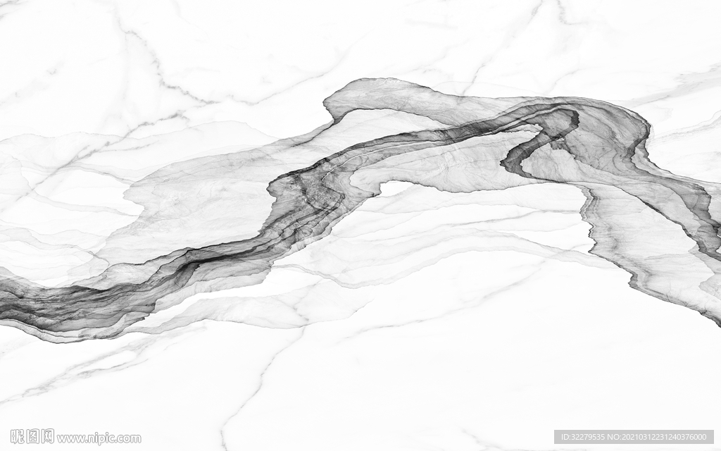 线条山水电视背景 文件分层画