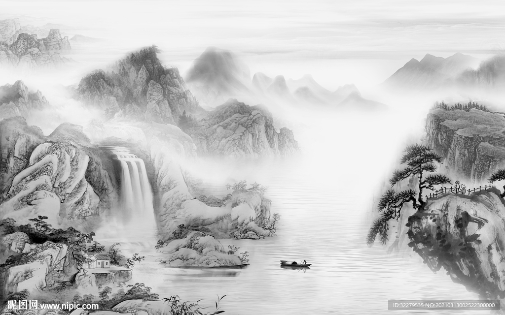 最新新山水高端画 文件分层画