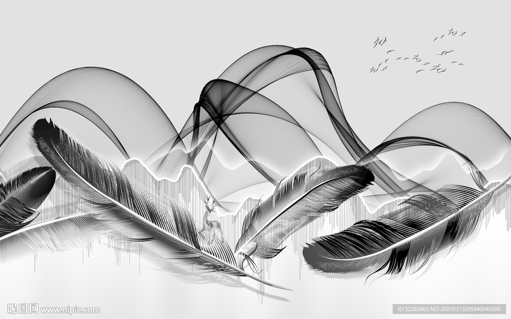 最新欧式背景画 文件分层