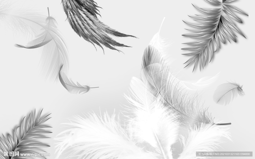 高清 新欧式背景画 文件分层