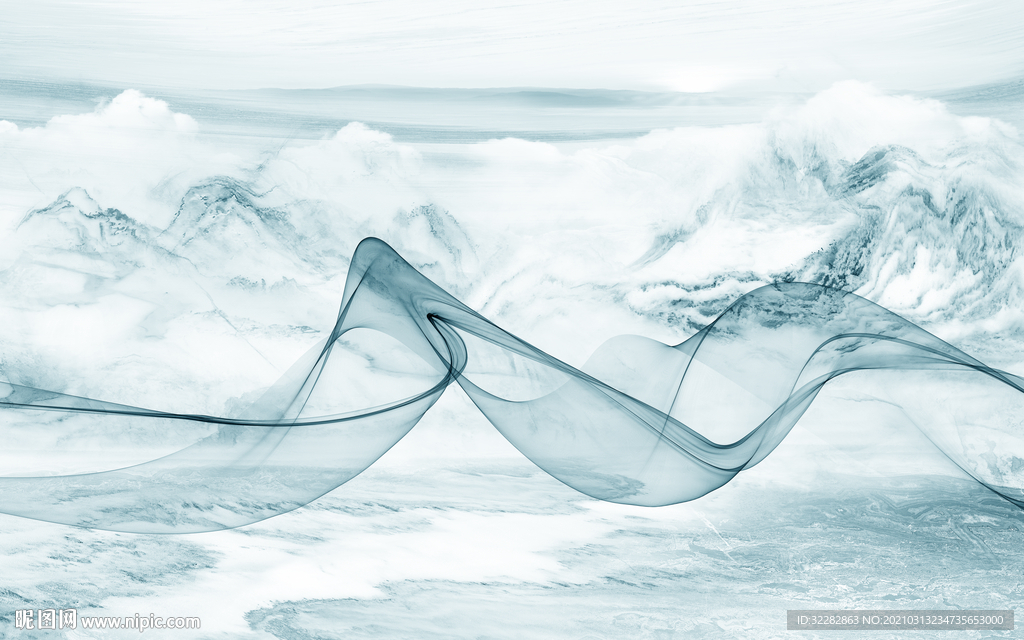 新款高清背景山水 文件分层