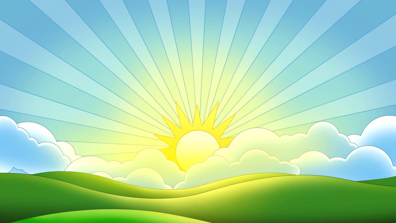 唯美炫酷动感灿烂的早晨动态视频