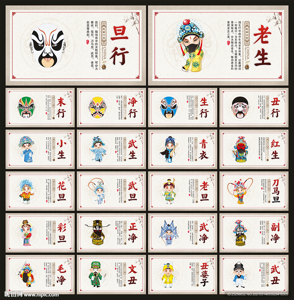 中国戏曲文化展板
