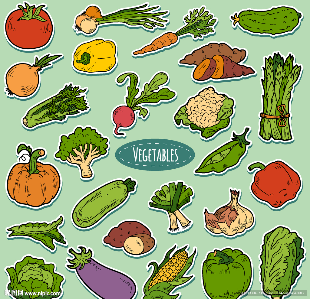 卡通 蔬菜