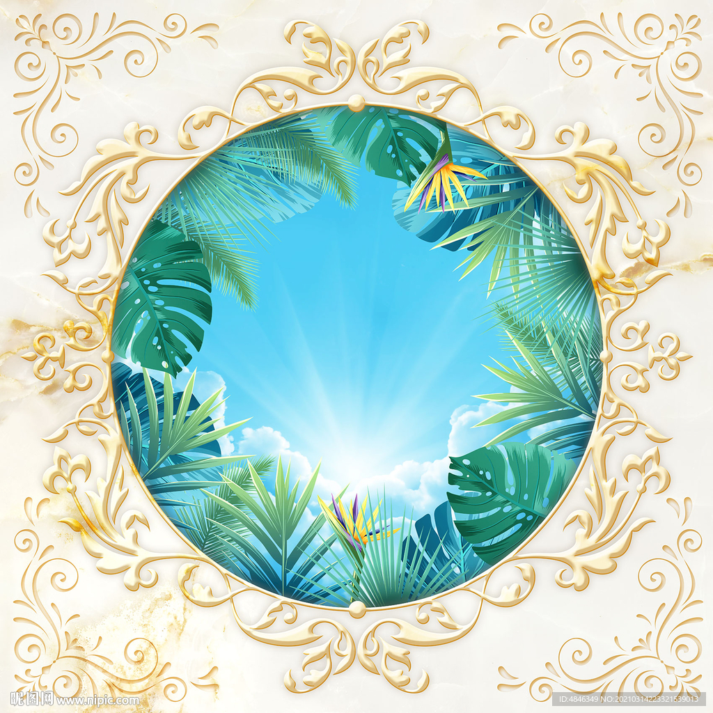 花纹天空大理石天顶