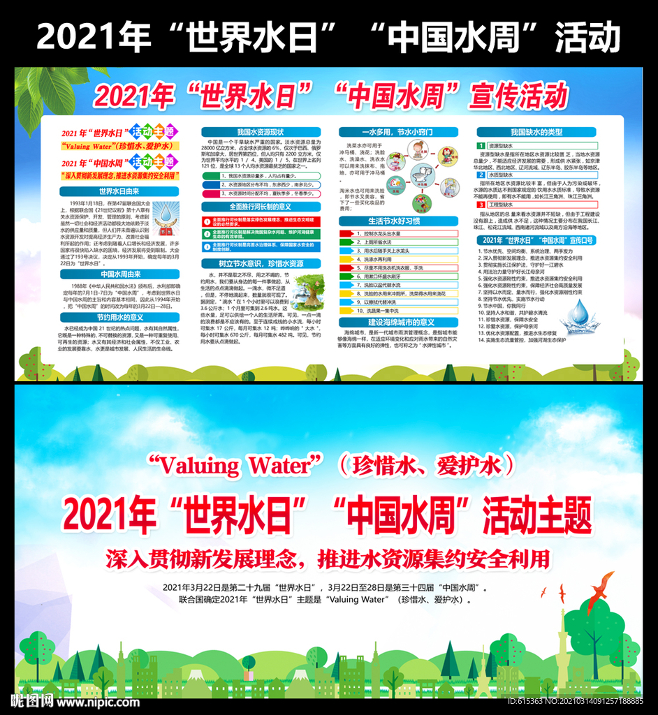 2021年中国水周宣传栏