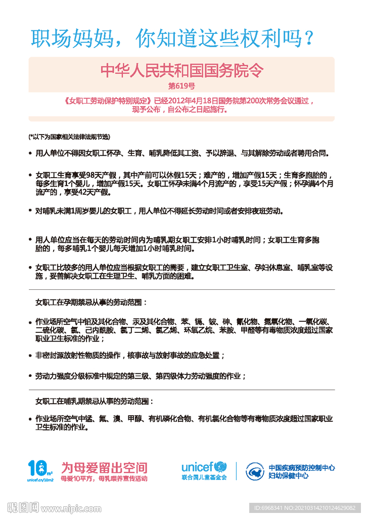 职场妈妈你知道这些权海报