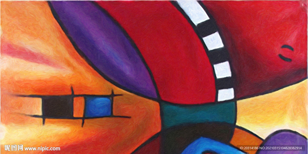 现代风格创意壁画