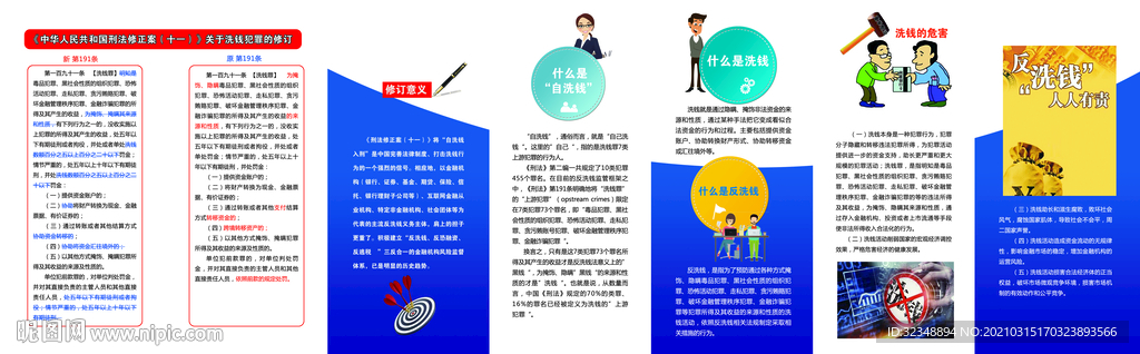 反洗钱七折页反面