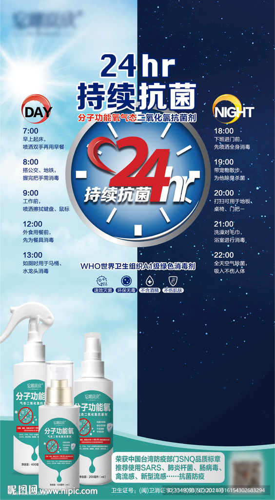 消毒液 杀菌 海报