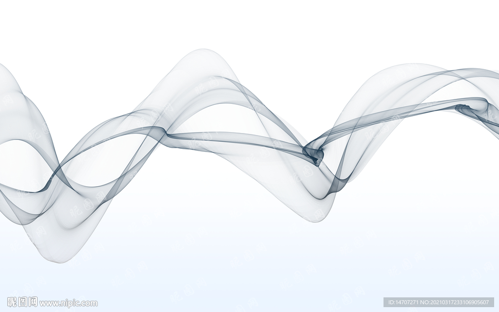 手绘彩色烟雾抽象线条