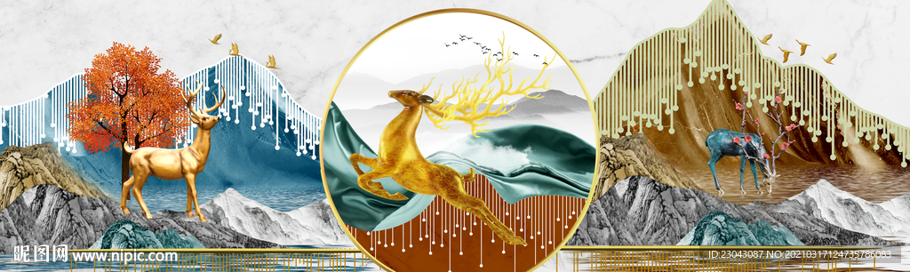 麋鹿发财树