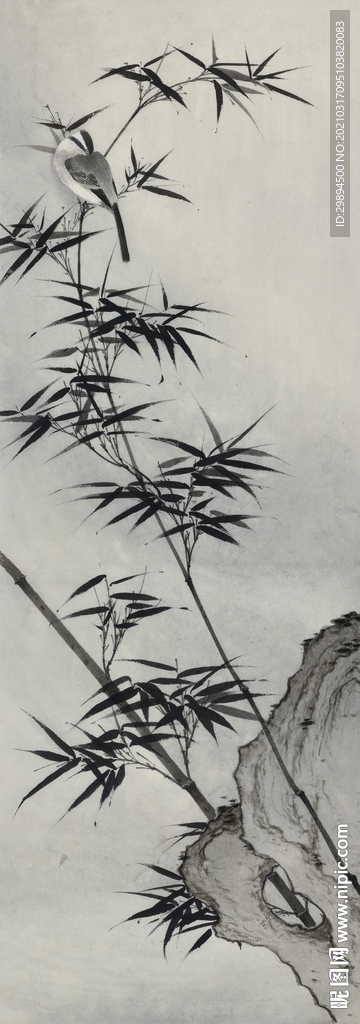 古典中式水墨竹子装饰画