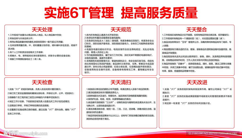 6T管理模板