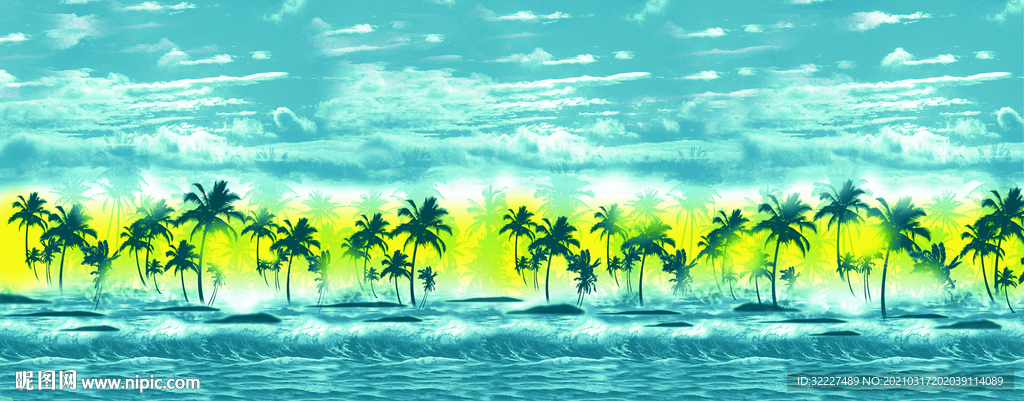 椰树 海滩