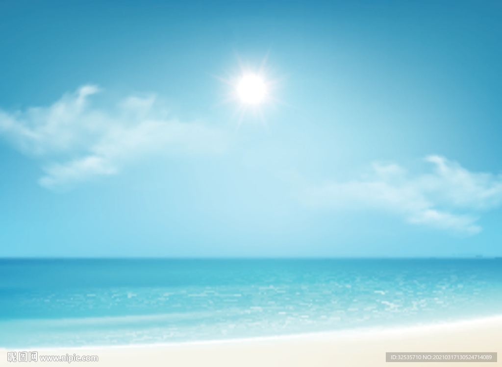 夏日海滩背景