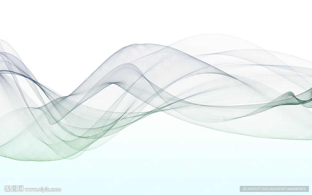 手绘彩色烟雾抽象线条