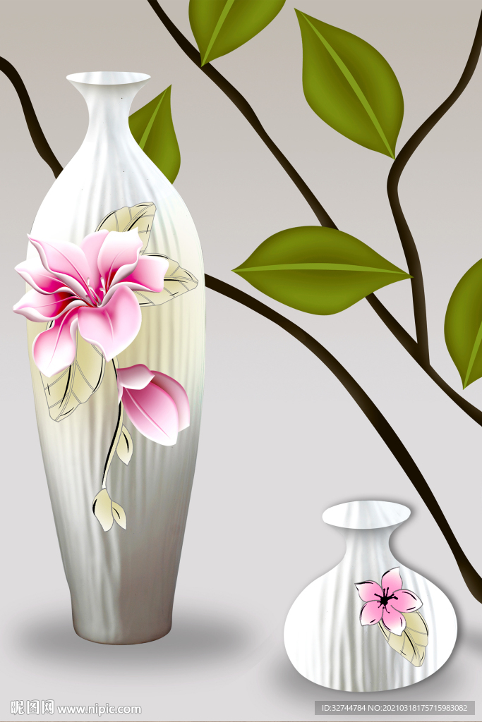 花卉花瓶装饰画