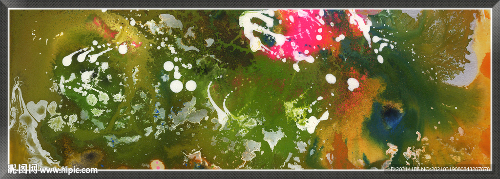 流光溢彩油画抽象画