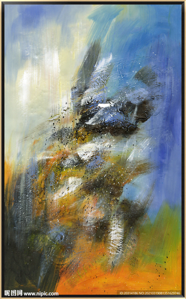 赵无极抽象油画