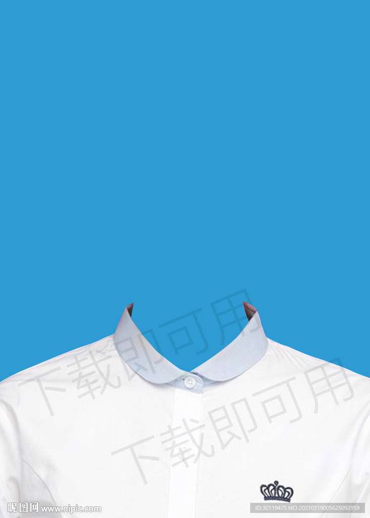 女生白衬衫模板