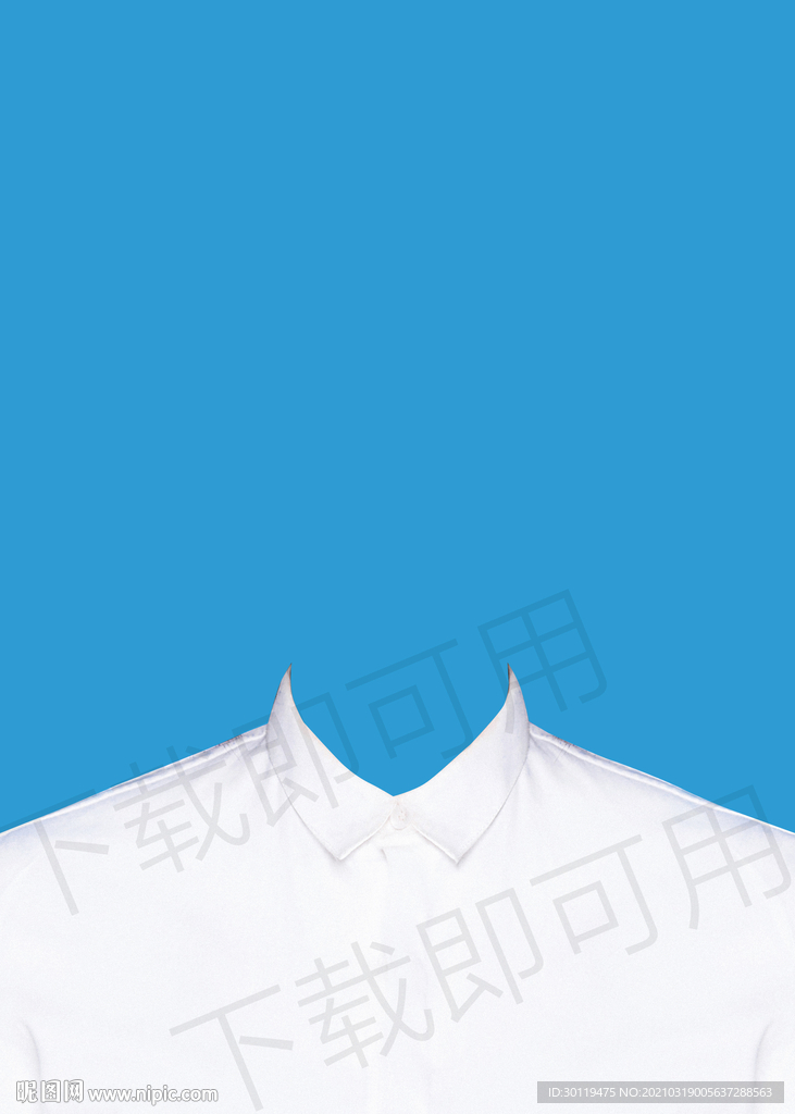 证件照白色衬衫