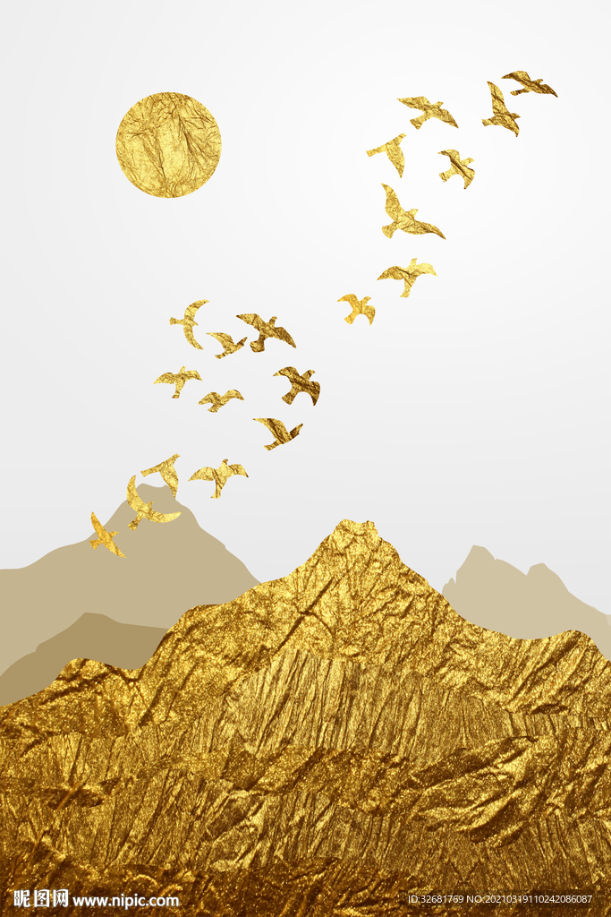 金色鸟群