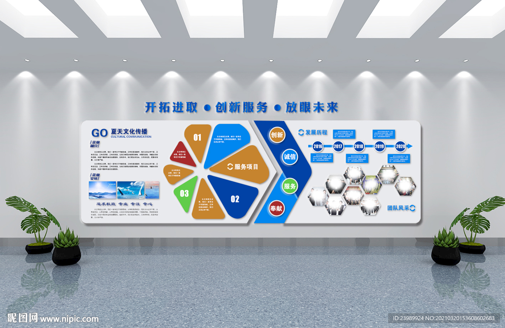 企业文化墙图片