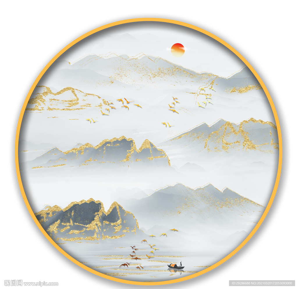 山水画 抽象风景
