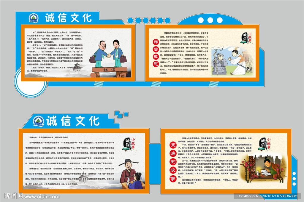 学校诚信文化墙