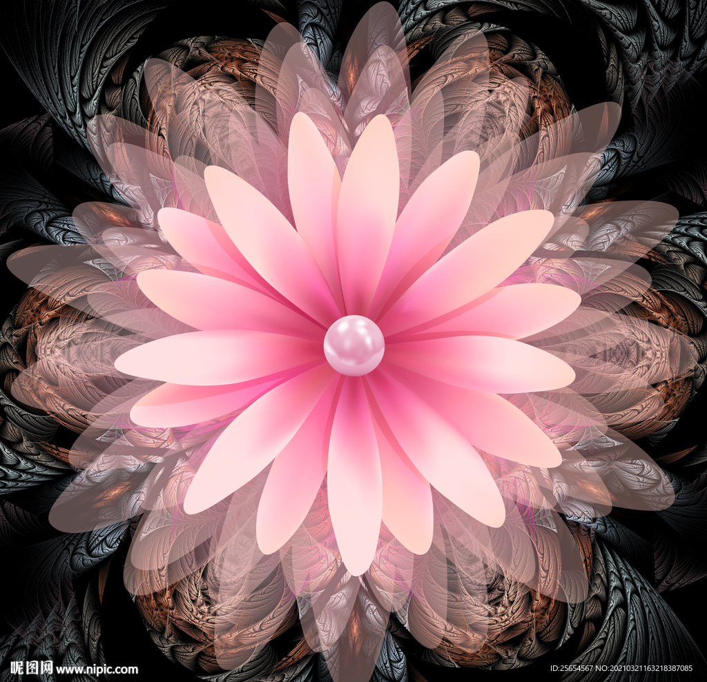 花卉花朵装饰画天顶画