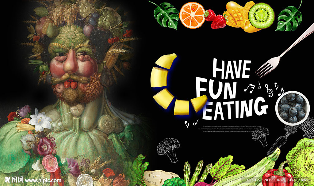 水果店果蔬海报背景墙