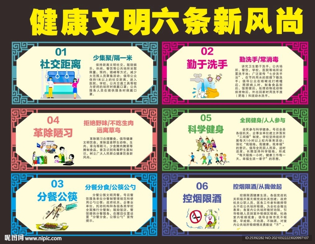 健康文明六条新风尚